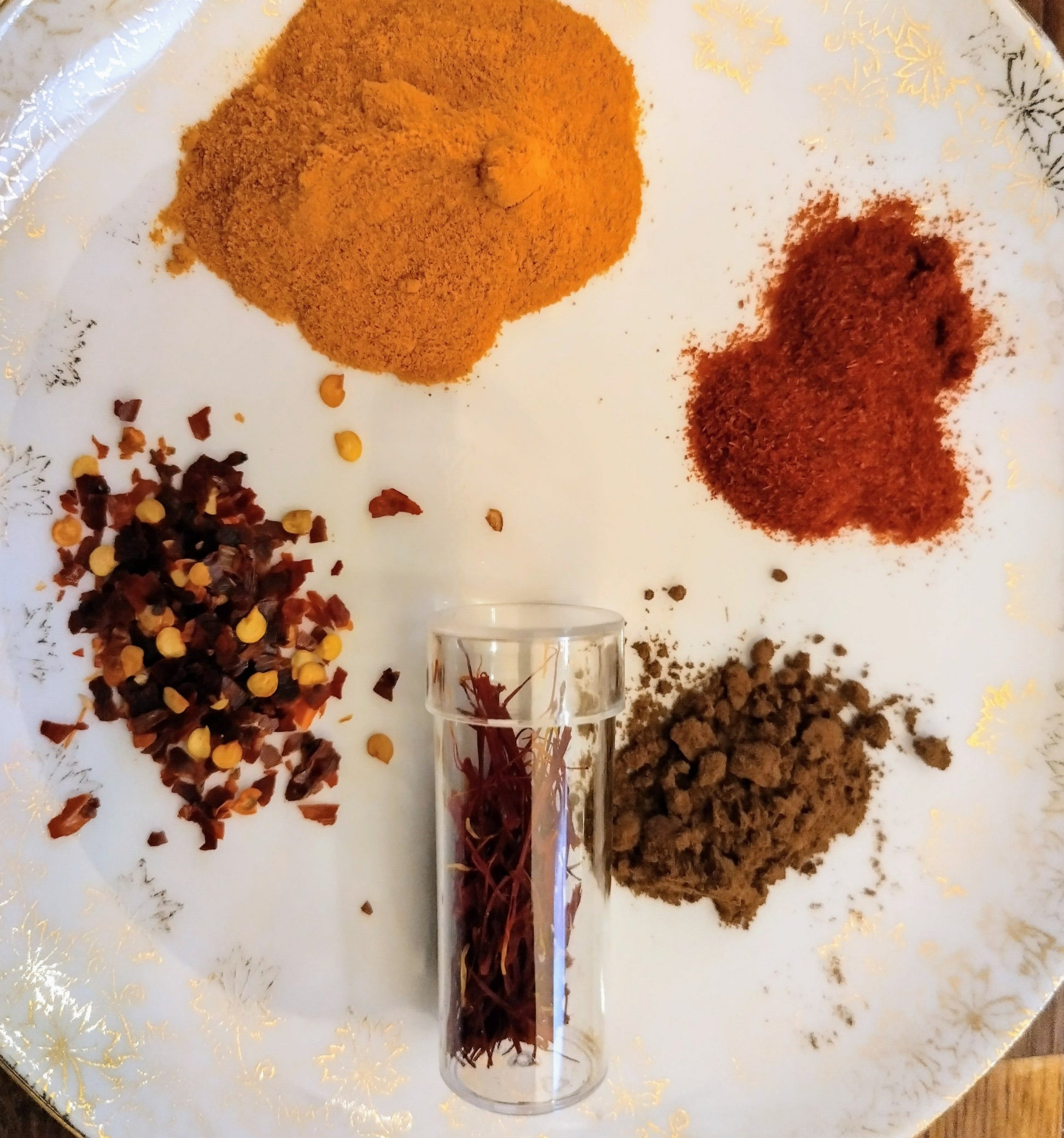 (c) Copyright - The Spicy Muffin plate of spices