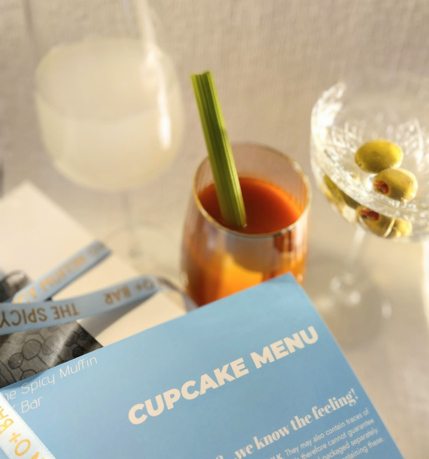 (c) Copyright - The Spicy Muffin mocktails and cupcake menu